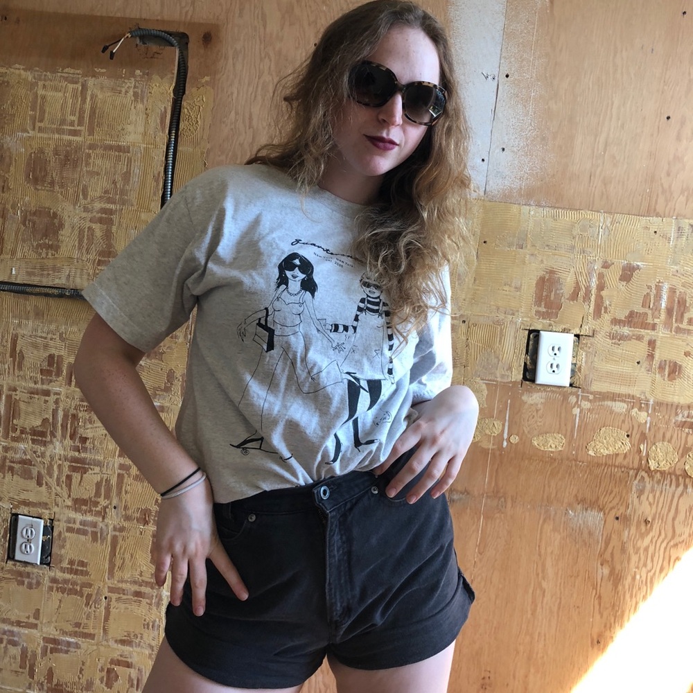 Quarter snacks heather grey graphic tee